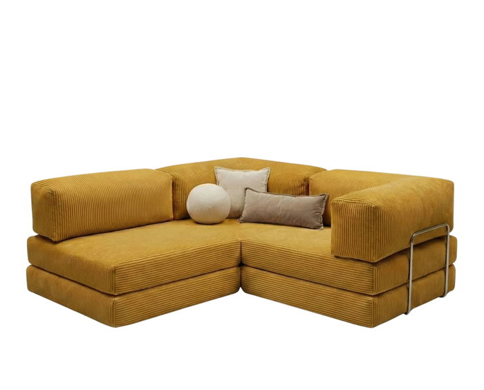 Atelier Del Sofa Kanyon - Sofá-Cama Esquinero Mostaza